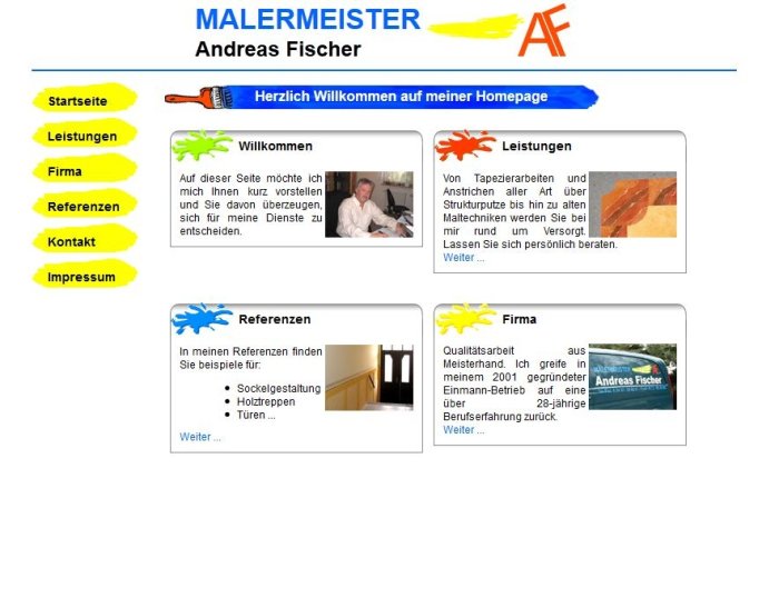 Malermeister Andreas Fischer - Referenzen Bestwebsolutions